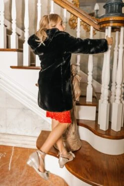 Mini Willa Coat In Black - FINAL SALE -Fashion Clothing Store willa black mini 10 893140