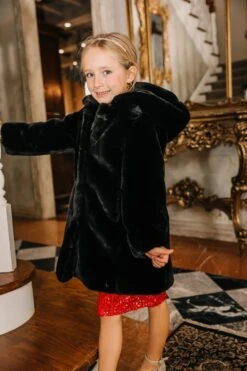 Mini Willa Coat In Black - FINAL SALE -Fashion Clothing Store willa black mini 3 628287