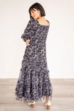 Catherine Dress In Dark Floral - FINAL SALE -Fashion Clothing Store winter lifestyle 2 175633