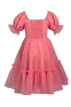 Mini Wonderland Dress In Pink Hearts -Fashion Clothing Store wonderland sweetheart mini back 217267